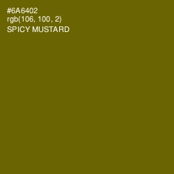 #6A6402 - Spicy Mustard Color Image